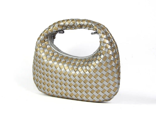 Silver & Gold Loop Bag - scarpehandmade