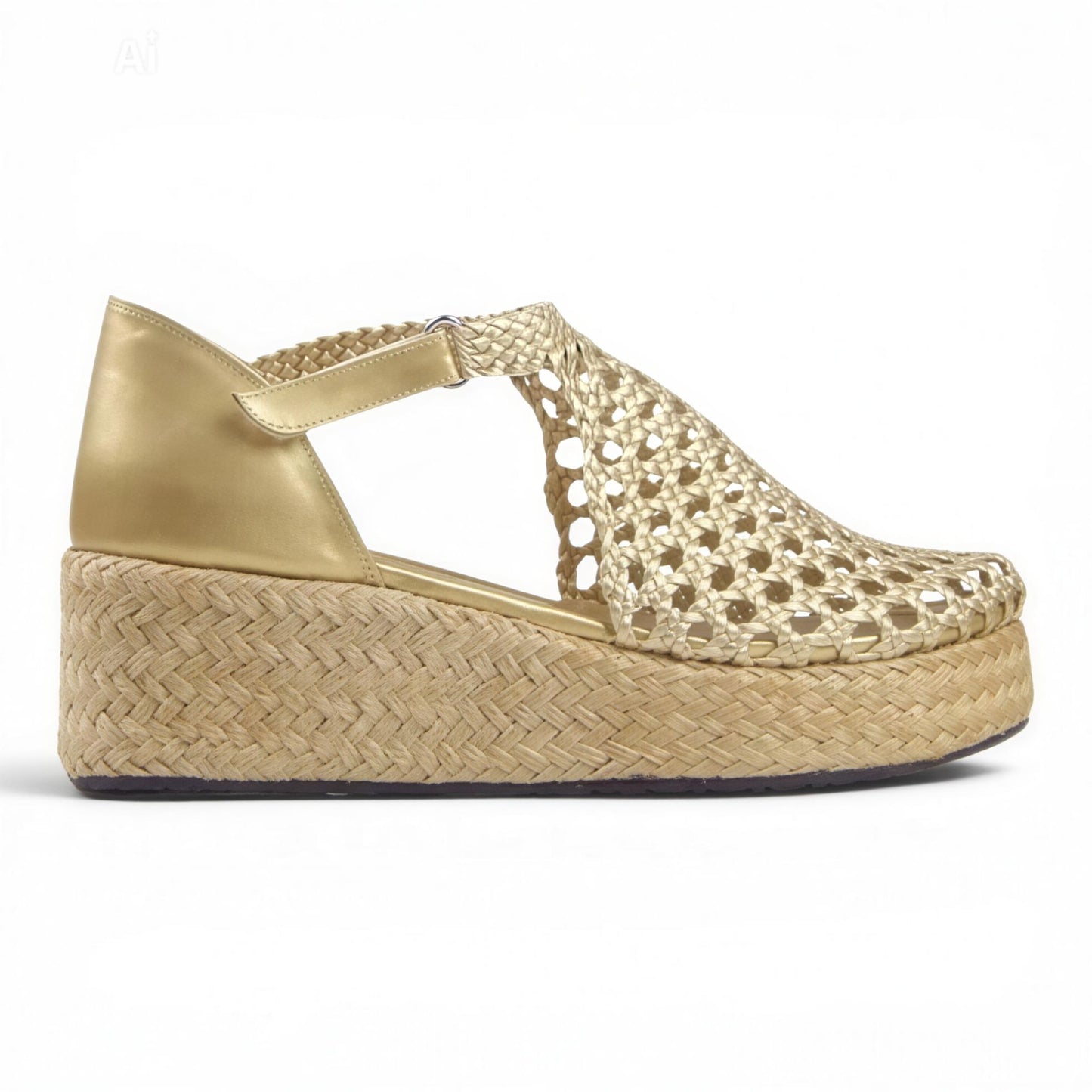 Sandals wedge closed R504 6cm - scarpehandmade