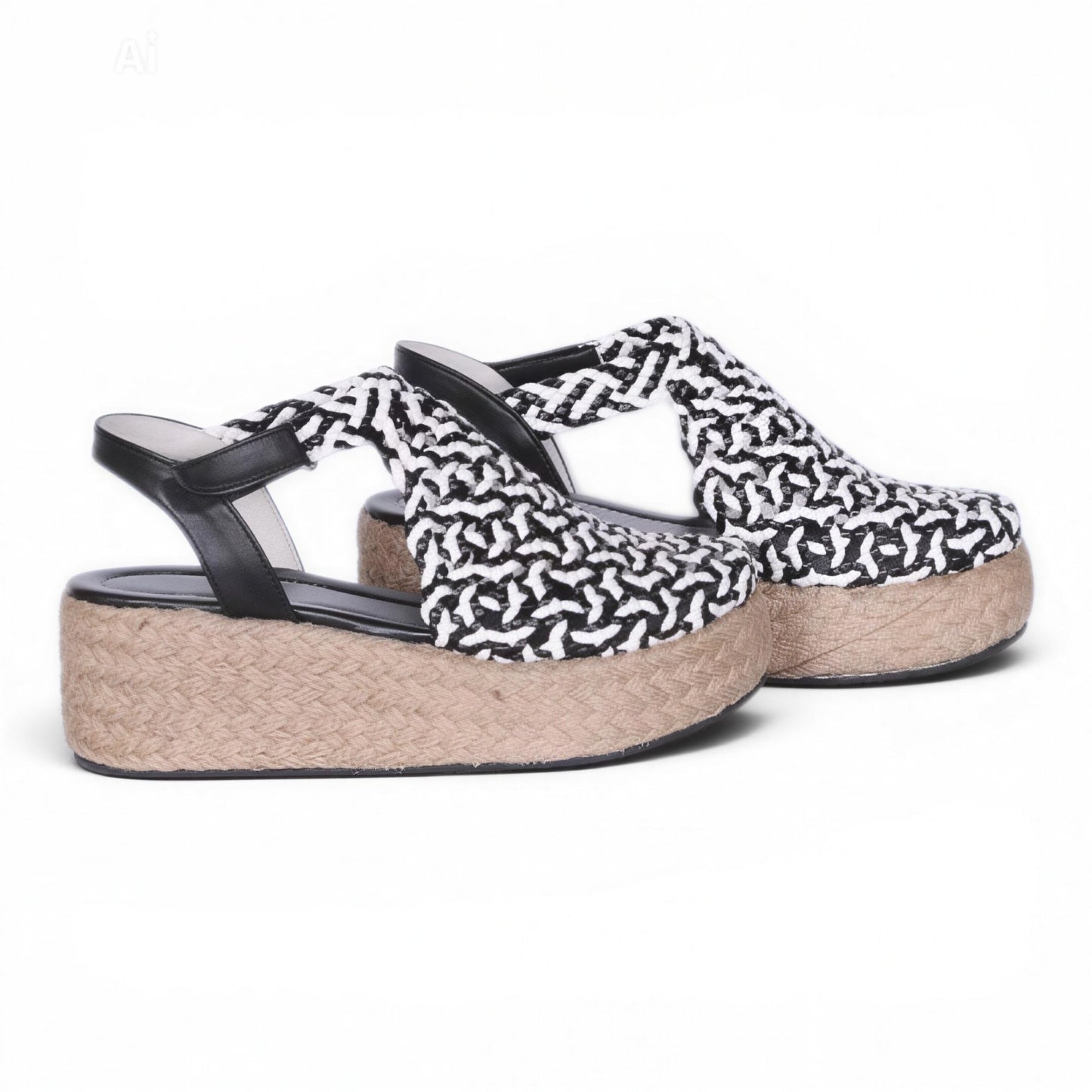 Braided Platform Sandals R503 6cm - scarpehandmade