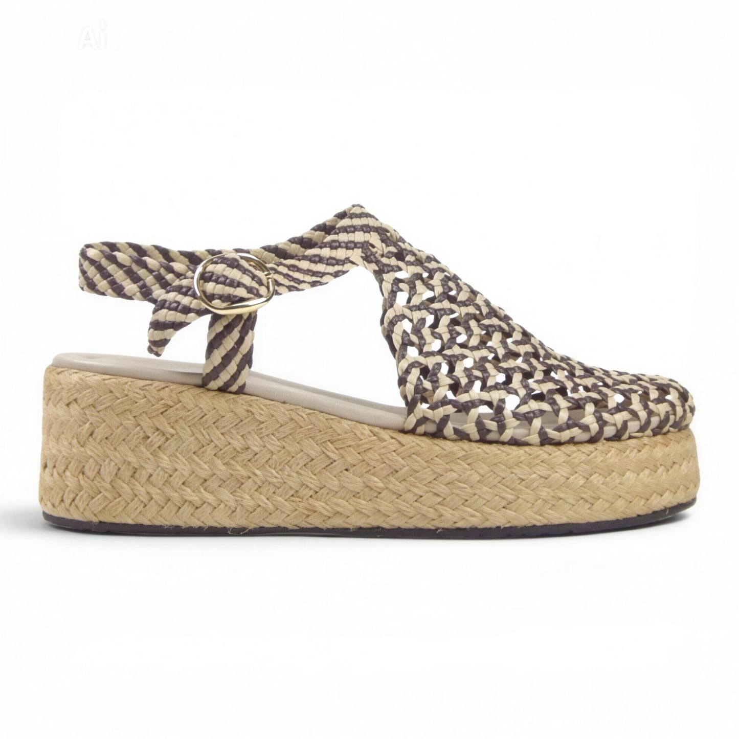 Braided Platform Sandals R503 6cm - scarpehandmade