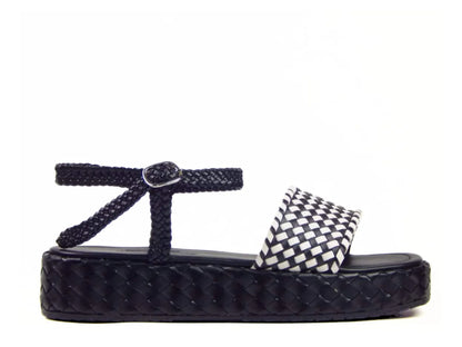 Metallic Cross‑Ankle Espadrille