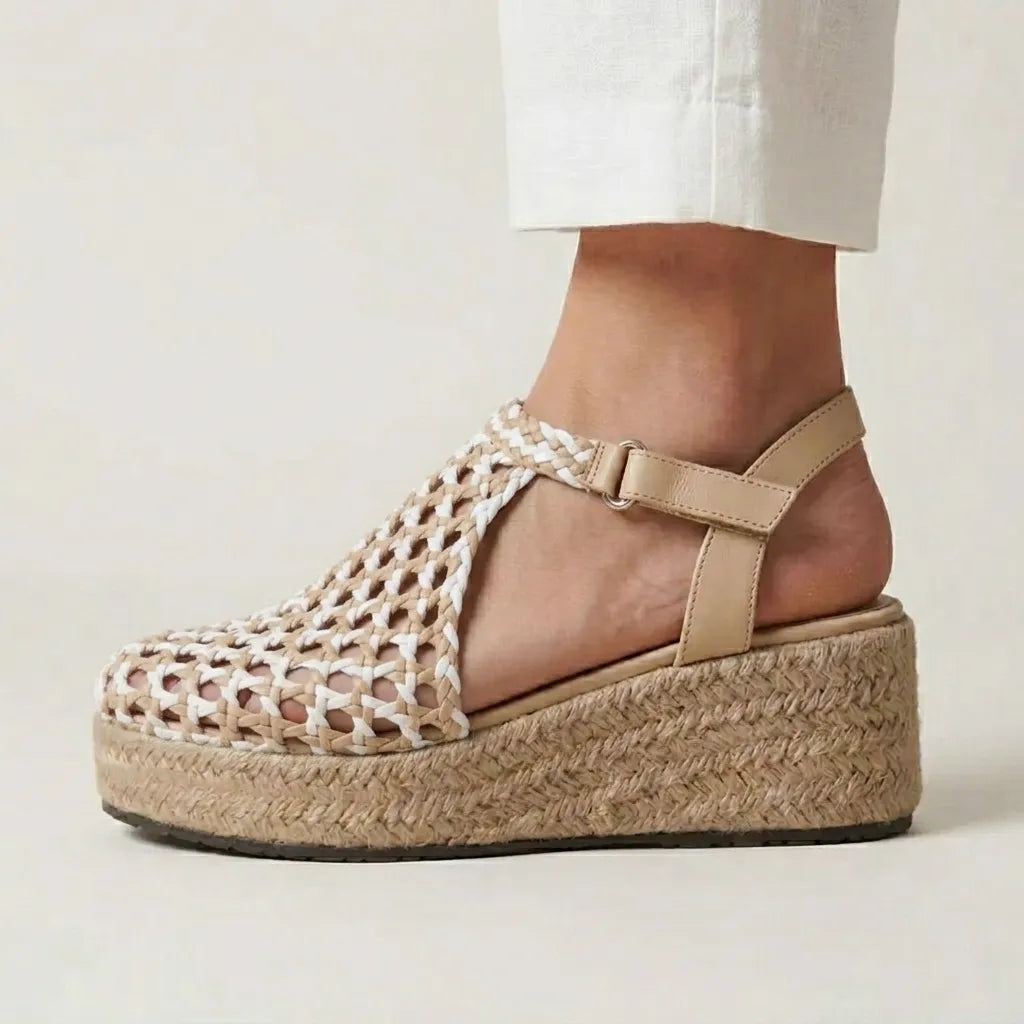 Braided Platform Sandals R503 6cm