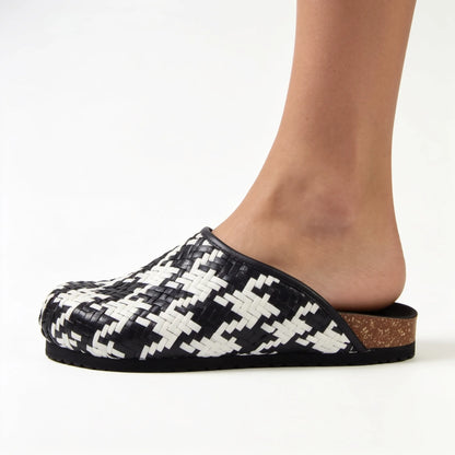 Houndstooth Clogs