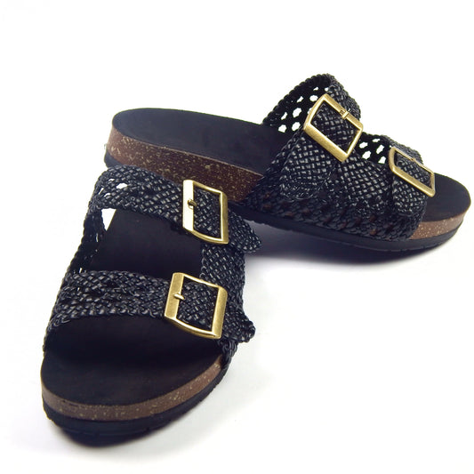 Black Urban Step Clogs - scarpehandmade